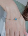 BRACELET GOLD CELEBRITY STAINLESS STEEL