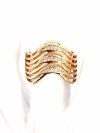 gold ring 18,60mm. gold-plated engagement xuping