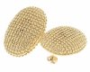 gold earrings made of stainless steel