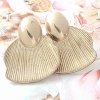 gold earrings made of stainless steel
