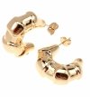 gold plated earrings with exclusive cubic zirconia