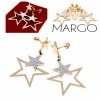 gold earrings made of stainless steel