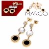 gold earrings made of stainless steel