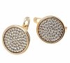 exclusive swarovski gold-plated earrings