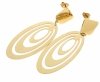 gold earrings made of stainless steel
