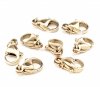 GOLD PLATED CARABINER 12MM FOR BRACELET OR CHAIN