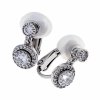 gold plated earrings with exclusive cubic zirconia