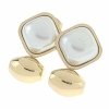 gold earrings made of stainless steel