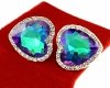 gold plated earrings with exclusive cubic zirconia