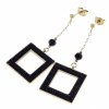 gold earrings made of stainless steel