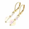 gold earrings made of stainless steel