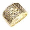 gold ring 17,00mm. gold-plated engagement xuping
