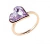 gold ring 18,00mm. gold-plated engagement xuping
