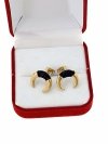 gold earrings made of stainless steel