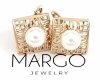 gold plated earrings with exclusive cubic zirconia
