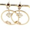 EARRINGS SILVER STAINLESS STEEL CELEBRITY