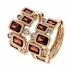 gold plated earrings with exclusive cubic zirconia