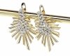 gold plated earrings with exclusive cubic zirconia