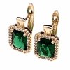exclusive swarovski gold-plated earrings