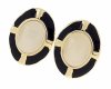 gold earrings made of stainless steel