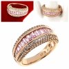 gold ring 18,60mm. gold-plated engagement xuping