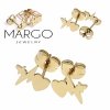 gold earrings made of stainless steel