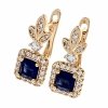 exclusive swarovski gold-plated earrings