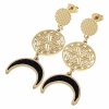 gold earrings made of stainless steel
