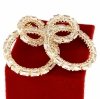 gold plated earrings with exclusive cubic zirconia