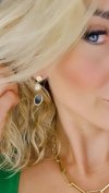 gold earrings made of stainless steel