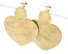 gold earrings made of stainless steel