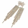EARRINGS GOLD LONG ZIRCONIA WEDDING WEDDING