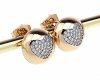 gold plated earrings with exclusive cubic zirconia