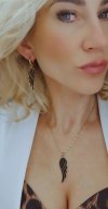 gold earrings made of stainless steel