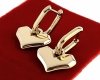 gold earrings made of stainless steel