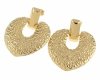 gold earrings made of stainless steel