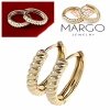 gold plated earrings with exclusive cubic zirconia