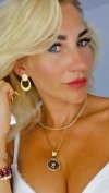 gold earrings made of stainless steel