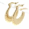 gold earrings made of stainless steel