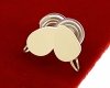 gold earrings made of stainless steel