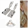 gold plated earrings with exclusive cubic zirconia