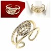 gold ring 18,60mm. gold-plated engagement xuping