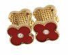 gold earrings made of stainless steel