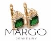 exclusive swarovski gold-plated earrings