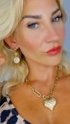 gold earrings made of stainless steel