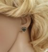 gold earrings made of stainless steel