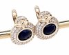 exclusive swarovski gold-plated earrings