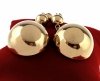 gold earrings made of stainless steel