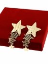 gold earrings made of stainless steel