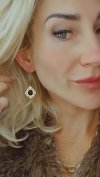 gold earrings made of stainless steel